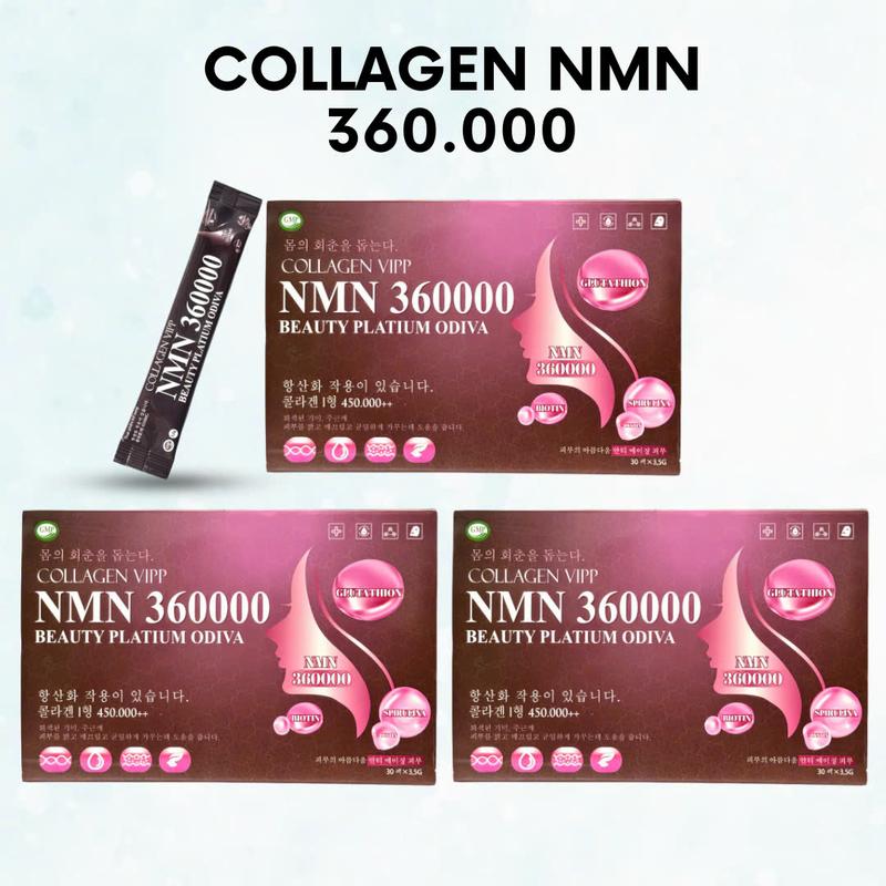 Combo 3 Hộp Collagen NMN 360000 Platium 1 hộp 30 Gói Mã  SP001579