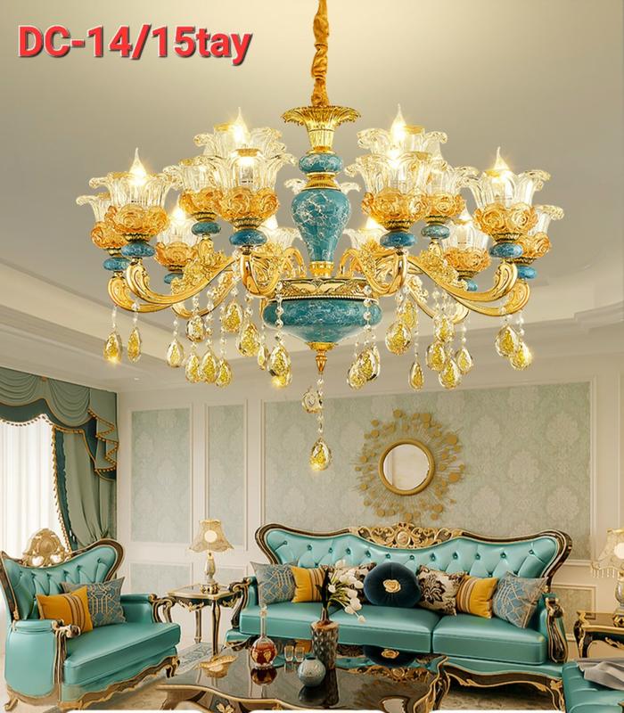 Đèn Chùm Thả Trần Pha Lê Phong Cách Tân Cổ Điển,Trang Trí Phòng Khách,Ngủ,Nhà Hàng,Sảnh Khách Sạn,Spa