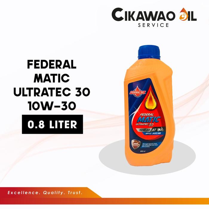 Gambar Oli Motor Federal Ultratec Matic Orange 10W-30 0,8L dari Cikawao Oil Kota Bandung Tokopedia