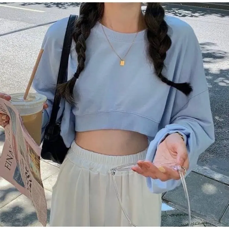 Sweater Crop top Korean style Fashion 2