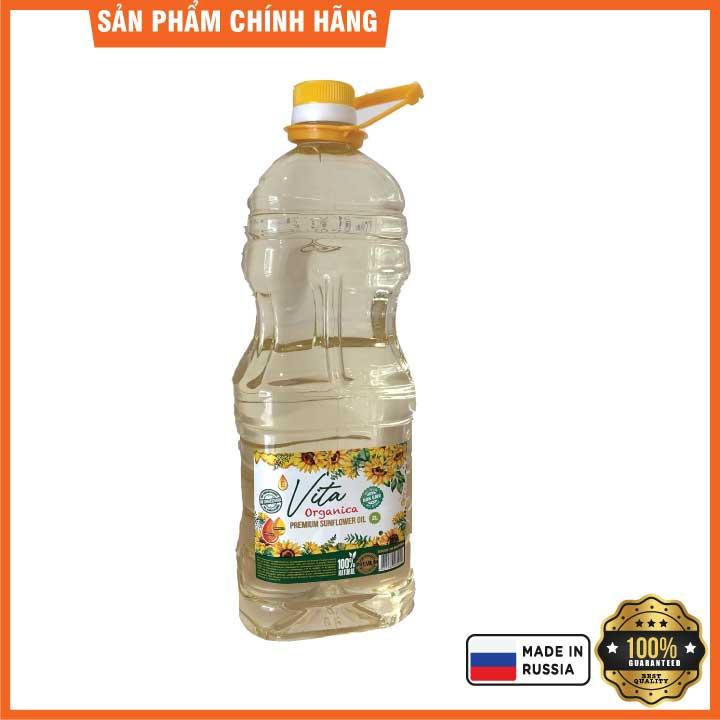 Dầu Ăn Vita Organica Hướng Dương Chai 2L