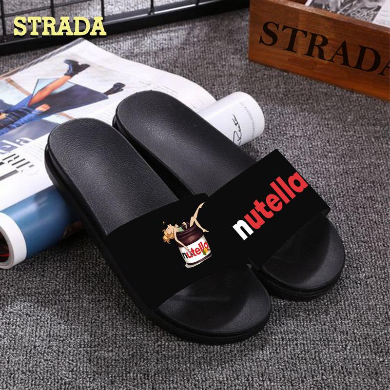Sandal Slop Jelly Aesthetic Cewek Terbaru Sendal Slip On Luar Ruangan Anti Air Anti Slip 36-44 Shoes Karet Selop Wanita  Elegant size m: 40 - 41 hitam-2 3