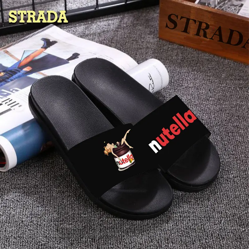 Sandal Slop Jelly Aesthetic Cewek Terbaru Sendal Slip On Luar Ruangan Anti Air Anti Slip 36-44 Shoes Karet Selop Wanita  Elegant size m: 40 - 41 hitam-2 3