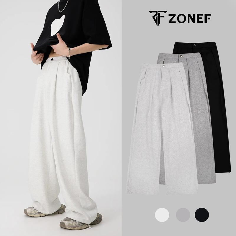 DEAL MỞ BÁN Quần Nỉ Cạp Ver 2 chất liệu nỉ 2 da form rộng ống thụng nam nữ Zonef Studio Quần dài Track Pants Unisex Local Brand Nam Menswear