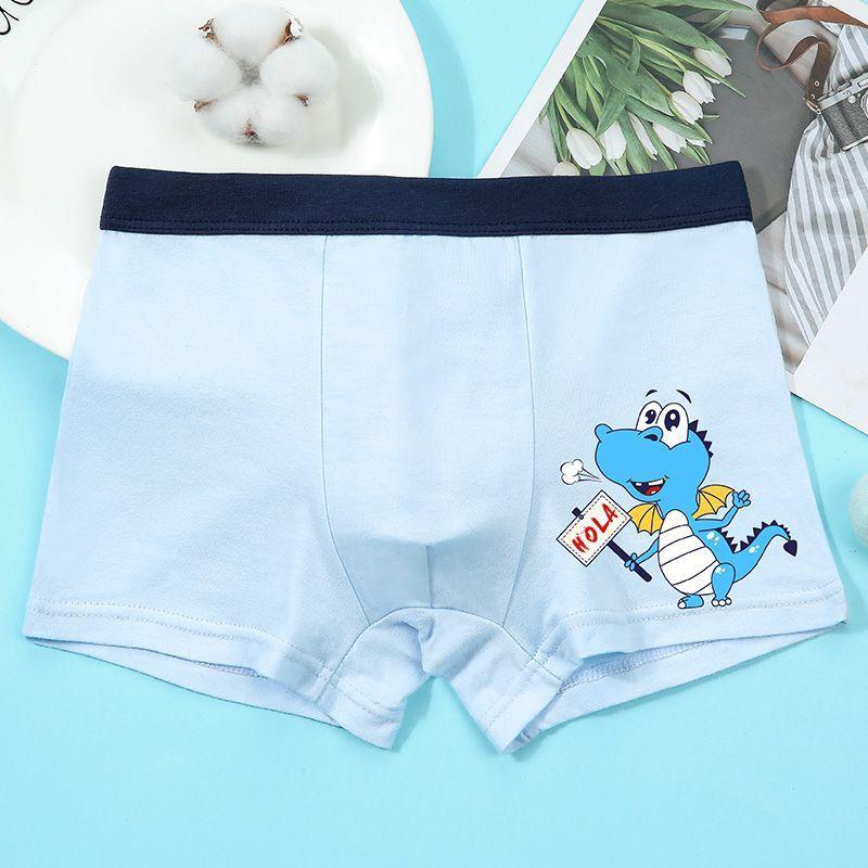 Product Introduction of Children's Cotton Underwear Boy's Boxer Shorts Boys Middle and Big Children Summer Thin Breathable Boxers 10 Shorts 12 Years Old 4