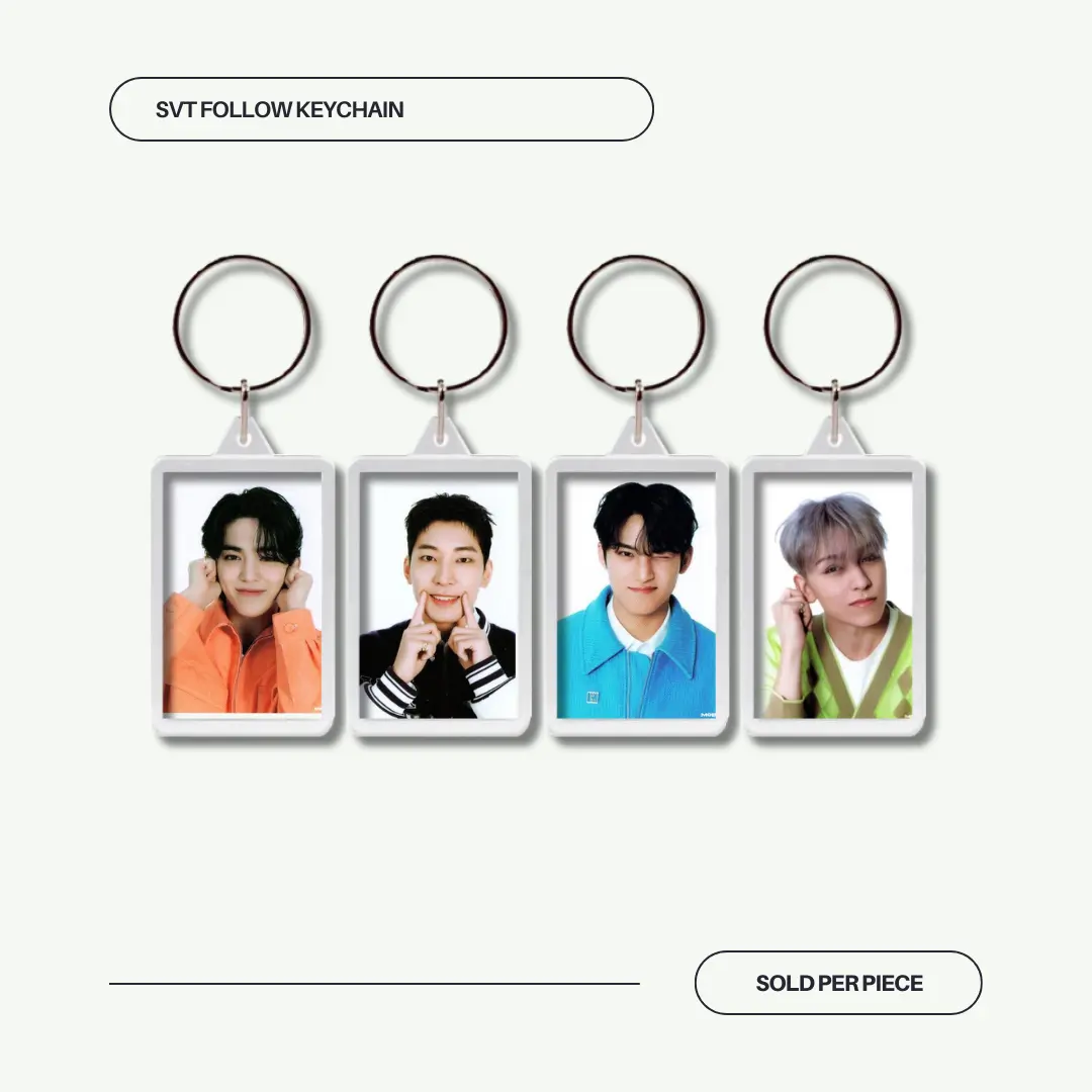 Seventeen Follow Transparent Acrylic Keychain - TikTok Shop