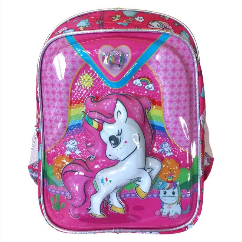 Tas Anak SD TK dan PAUD Unicorn Ber LED 3D Dolby Loncenukuran - Murah - Fashion 1