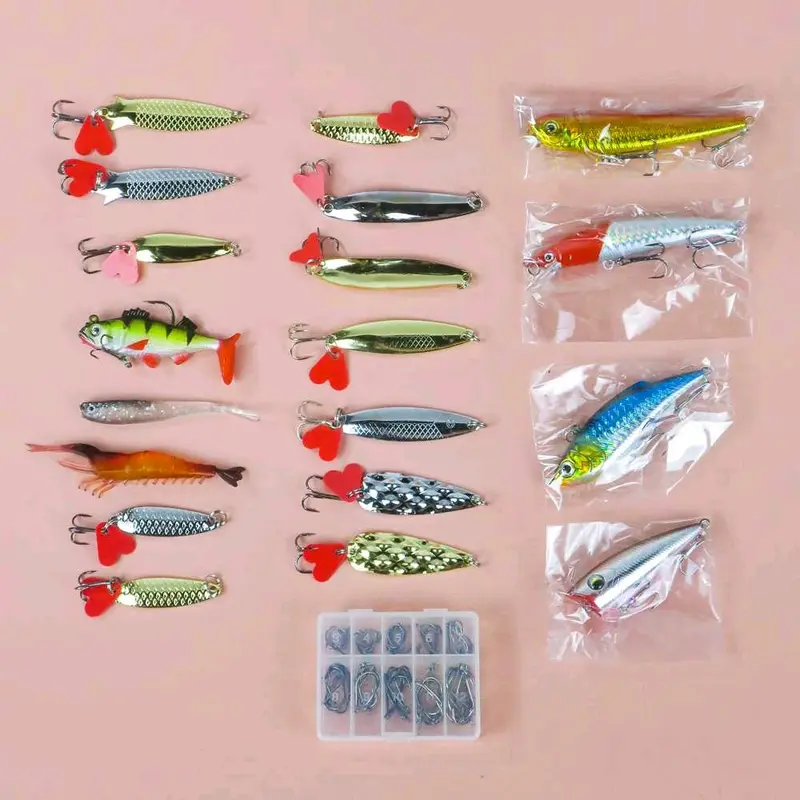 Minnow umpan Casting Set Lengkap Umpan Pancing Ikan Set Fishing 101PCS 45PCS 171PCS 140PCS 109PCS 171PCS - LIXADA Forrecci umpan ikan mujair metal jig soft frog bufo 8