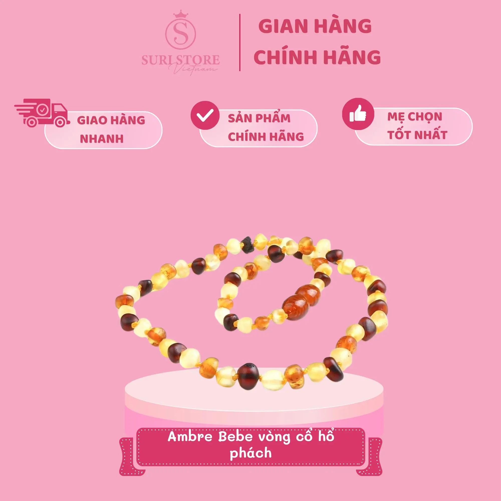 SURI STORE OP - Ambre Bebe vòng hổ phách