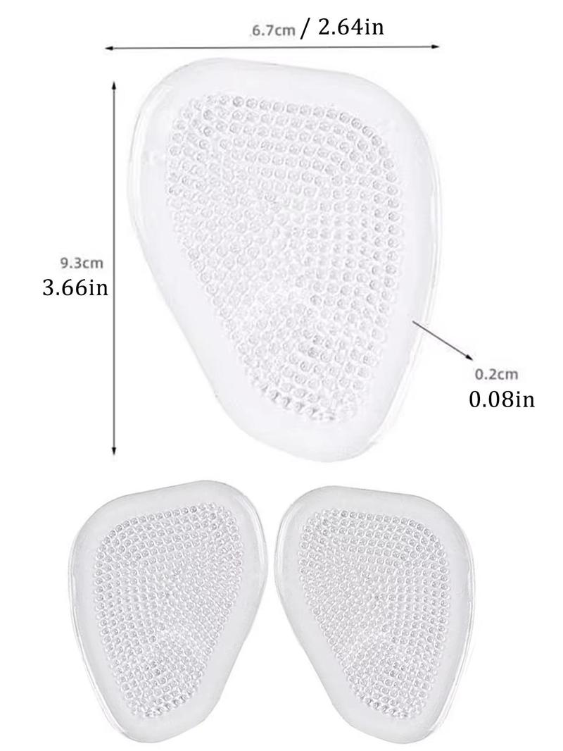 Product Introduction of Silicone Half Foot Insoles, Anti-slip Transparent Heel Insoles, Heel Protector, Women's High Heel Shoes Insoles, Shoes Accessories 1