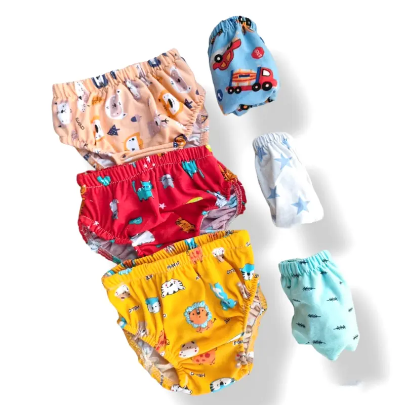 12 Pcs Celana Dalam Anak Laki Laki Perempuan Lusinan 1-5 Tahun Velvet Cuci Dingin Underwear 0