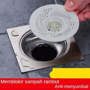 【COD】Filter Lubang Saluran Air & Tutup Hermetik Saluran Air – untuk Kamar Mandi, Dapur & Toilet, Mencegah Rambut & Penyumbatan, Anti Bau