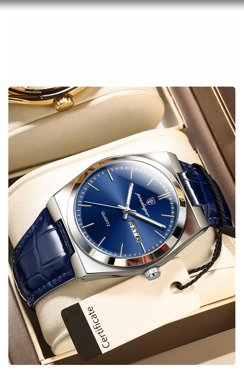 Product Introduction of Ultra-Thin Men's Watch Waterproof New Quartz Watch Men chuan  watch 4