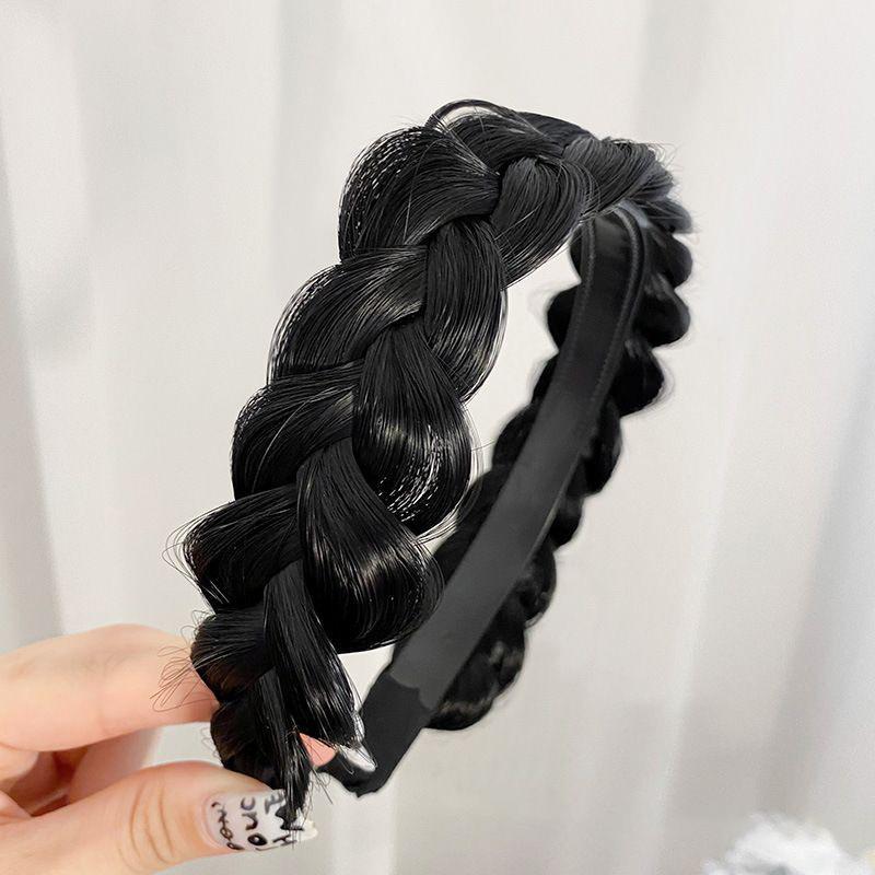Tóc Giả Đội Đầu, Thời Trang Phong Cách Hàn Quốc, Ngọc Trai Chống Trượt, Dành Cho Bé Gái, Dây Buộc Xoắn, Băng Đô Nữ, Phụ Kiện Tóc Thun Women Bàn Tay 4