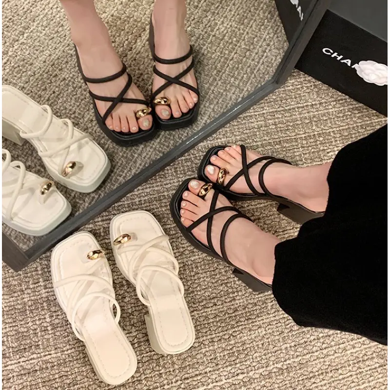 (NEW ARRIVAL)NEEDXUSS-#B59 Sandal Wedges Wanita Empuk Sandal Jepit Jempol