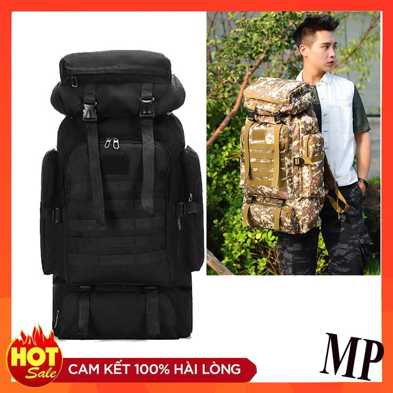 [Cam kết hàng loại I- 80L] Ba Lô Phượt Leo Núi Đi Bộ Đường Dài Cắm Trại Túi Đi Bộ Hành Lý Du Lịch Nam Nữ Chống Thấm Nước Nhung Bag