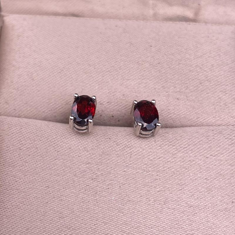 Product Introduction of Amethyst Garnet Citrine Blue Topaz Peridot Earrings S925 Silver Inlaid Classic Women's Earrings 16
