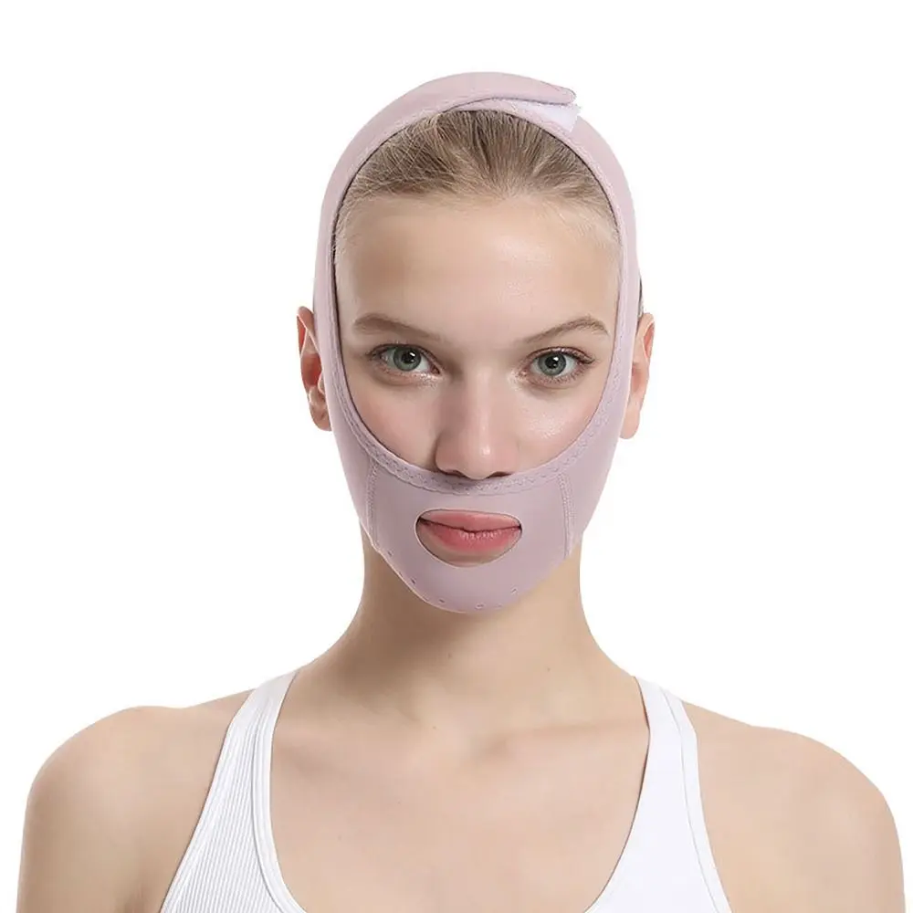 Reusable Jaw Exerciser V-Line Mask V Shaped Face Lifting Chin Up Mask Chin Strap For Woman Sleeping