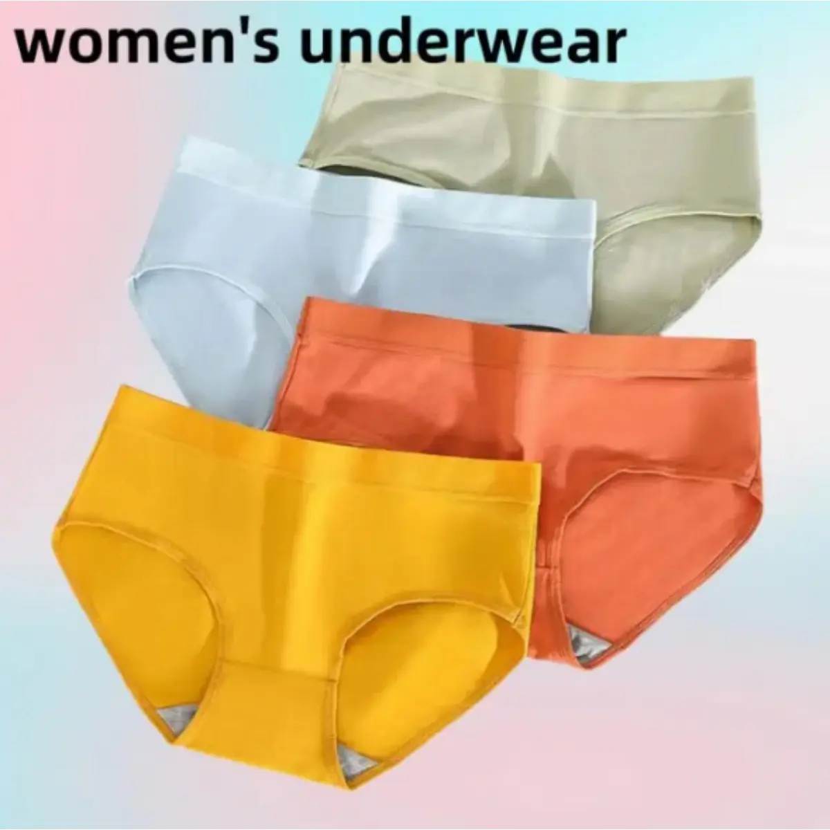 Women Underwear Panties Cotton Breathable Briefs Shorts Macaron color Plus size M-XXL A06