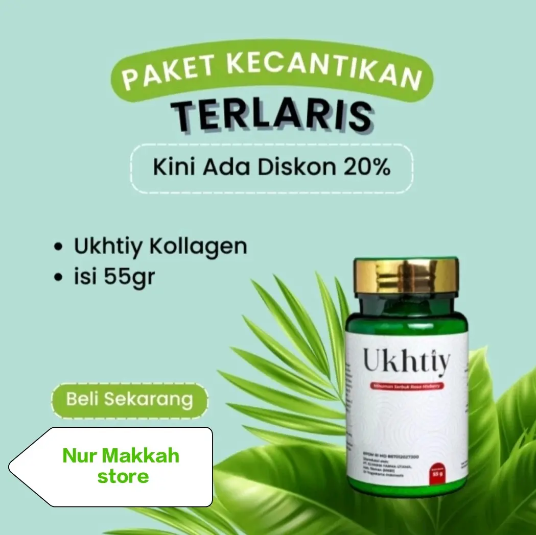 Best seller ukhtiy collagen drink-Membantu mencerahkan kulit