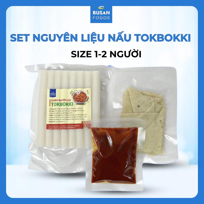 (KHÔNG GIAO MIỀN BẮC) Set Tokbokki Nhỏ Nguyên LiệU NấU Tobokki Bánh GạO Hàn QuốC - Busan Foods Dày Thơm Ngon Dai DẻO ChuẩN Vị Hàn ThứC Ăn Tokbokki Food Ăn VặT