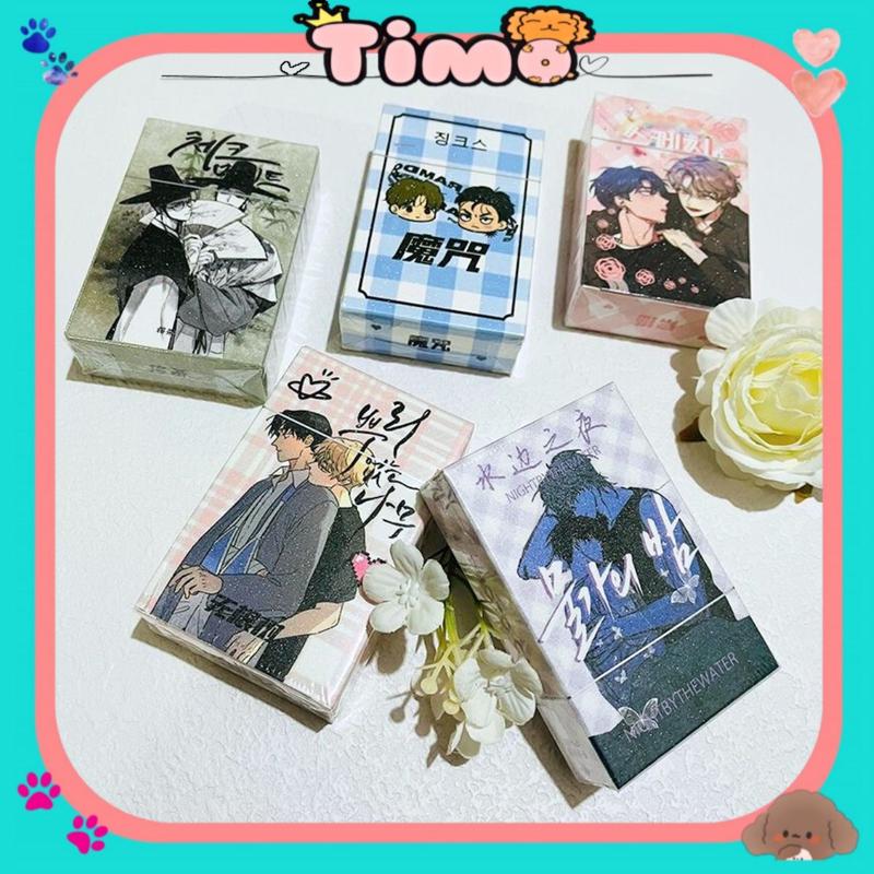 Card BoyLove Manhwa Jinx Pearl Boy Checkmate Lomo Hologram Hộp 50-55 Tấm Các Loại Timo QT69