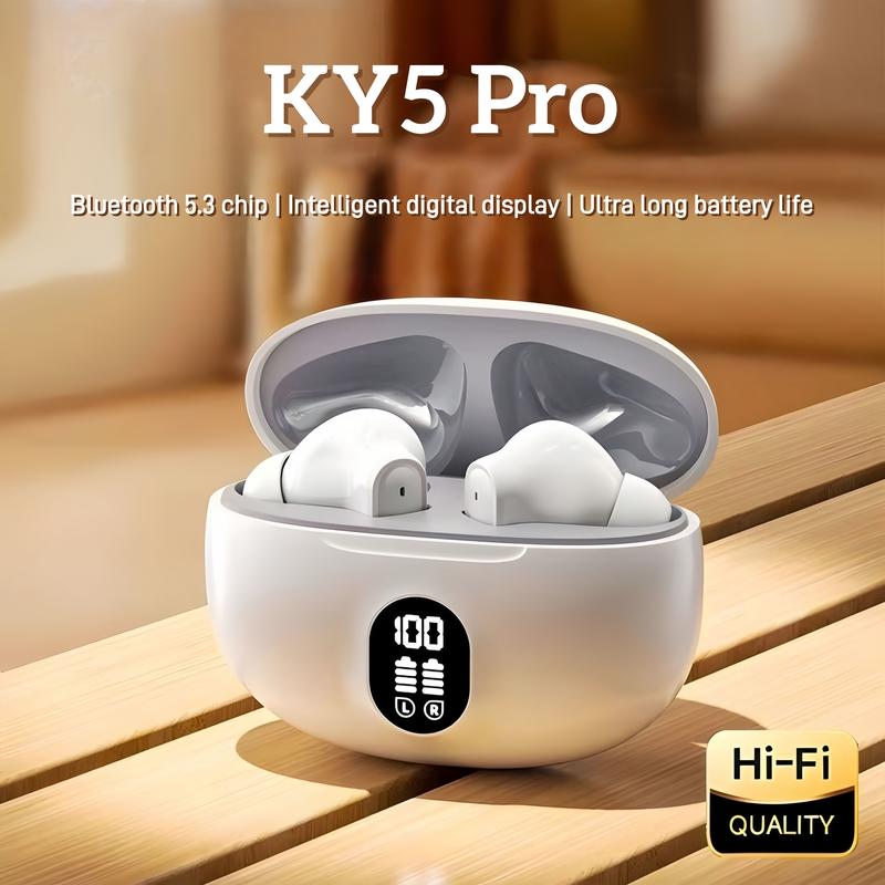 Tai nghe Bluetooth KY5 Pro, Màn hình pin thông minh, Tai nghe, Thời gian chơi 40H, Điều khiển cảm ứng