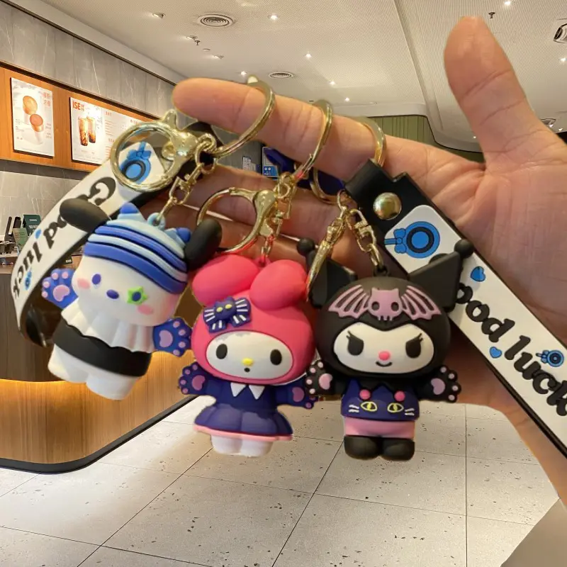 Cute Cat Claw Doll Keychain Exquisite Schoolbag Pendant Car Key Chain Crane Machine Gift