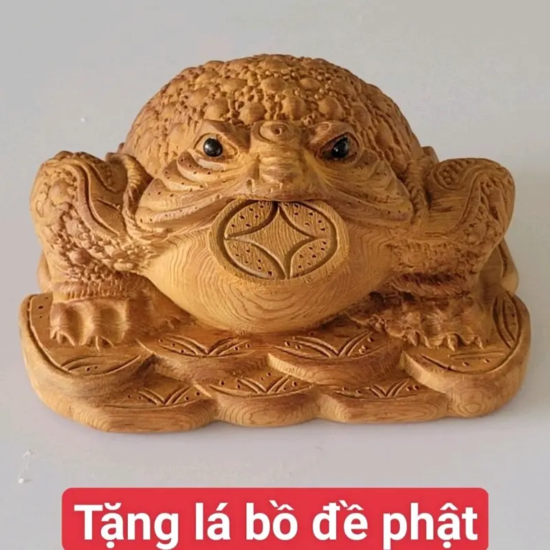 [GỖ NGỌC NGÂN] CÓC GỖ NGOC AM THƠM PHỨC KT 15CM. CHIÊU TÀI LỘC. THỜ CÚNG PHONG THỦY TỐT. HÀNG ĐẸP. 0