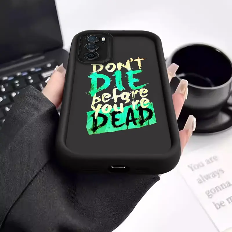 Casing ponsel lunak silikon berkualitas baik,case untuk OPPOA16/A16K/A17/A25G/A312020,A82019/A38/A3PRO5G,ringan,Grafiti Alfabet yang Dipersonalisasi,berbagai model, ringan, anti-tabrakan, dan anti-jatuh Telepon 4