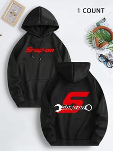 Men's Regular Fit Letter Print Graphic Hoodie, Casual Comfy Pullover Hooded Sweatshirt for Daily Wear, Clothing, Men's Clothes for Fall & Winter