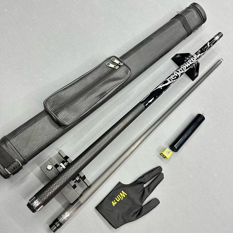 Combo cơ leadsuper 2 [ cơ lỗ-cơ bida phăng] cơ full carbon Sport