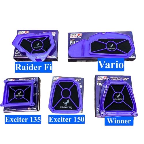 LỌC GIÓ TĂNG TỐC UMA RACING VARIO /CLICK 125/ WINNER SONIC / RAIDER / SATRIA FI / PCX 150/ EX150 / EX135 Phụ Kiện Phụ Tùng