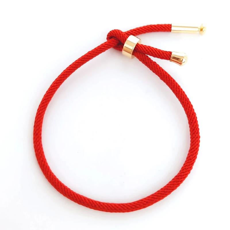Gelang Tali serut Polos untuk liontin huruf atau Ema BISA COD Pria Bracelets Jewellery 5