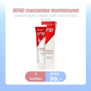 FJ SP10 Probiotic Toothpaste 2-Pack Protects Gums Cleans Teeth Freshens Breath Daily Care Unisex Bright White Oral Health