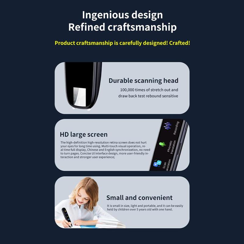 Product Introduction of 116 Language Translation Scanning Reading Pen Scanning Translation Pen 44