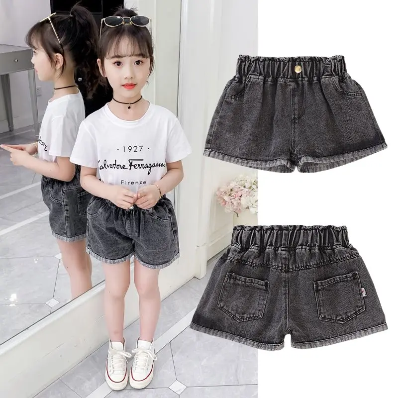 Quần Short Denim, Cho Bé Gái, Rách, Trang Phục Mùa Hè, Thời Trang, Có Cỡ 5, 6, 7, 8, 9, 10, 11, 12, Thích Hợp Cho Trẻ Em Trung Và Lớn, Phong Cách Hàn Quốc, Thích Hợp Cho Bé 12 Tuổi, Quần Mỏng, Quần Áo Trẻ Em 0