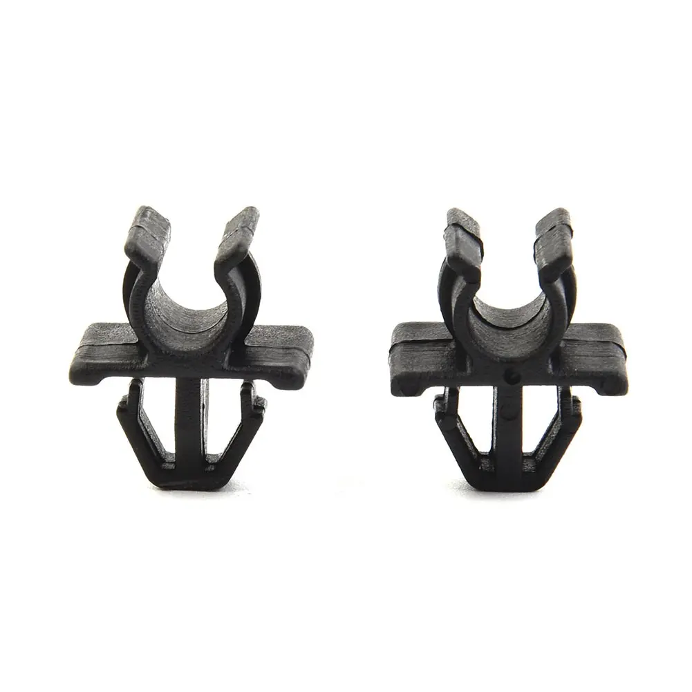2pcs Car Hood Prop Rod Clip for Nissan plastic Black GOOD QUALITY