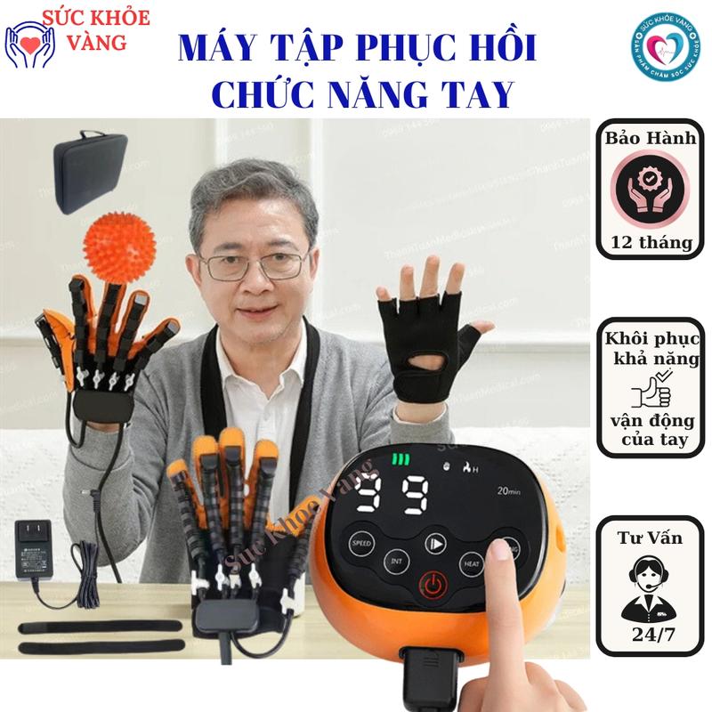 Máy Tập Phục Hồi Chức Năng Tay Găng Tay Robot Tập Luyện Sau Tai Biến Cho Người Già Bóp Tay Tập Tay
