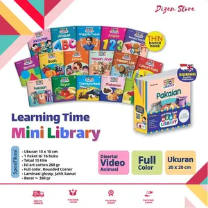 (ISI 16 buku)   Learning Time Mini Library - Ziyadbooks - Dizen Store Perpustakaan mini anak