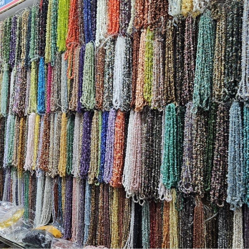 per-kalung MANIK BATU KERIKIL (batu alam kerikil / batu kerikil aksesories) payet jepang payet kebaya perkalung 1