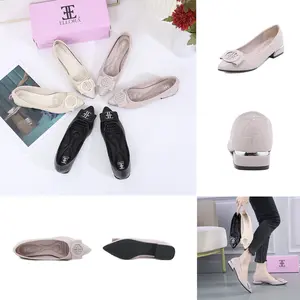 ELLORA EB 320-70 Sepatu Kerja Wanita Hak Chunky Import