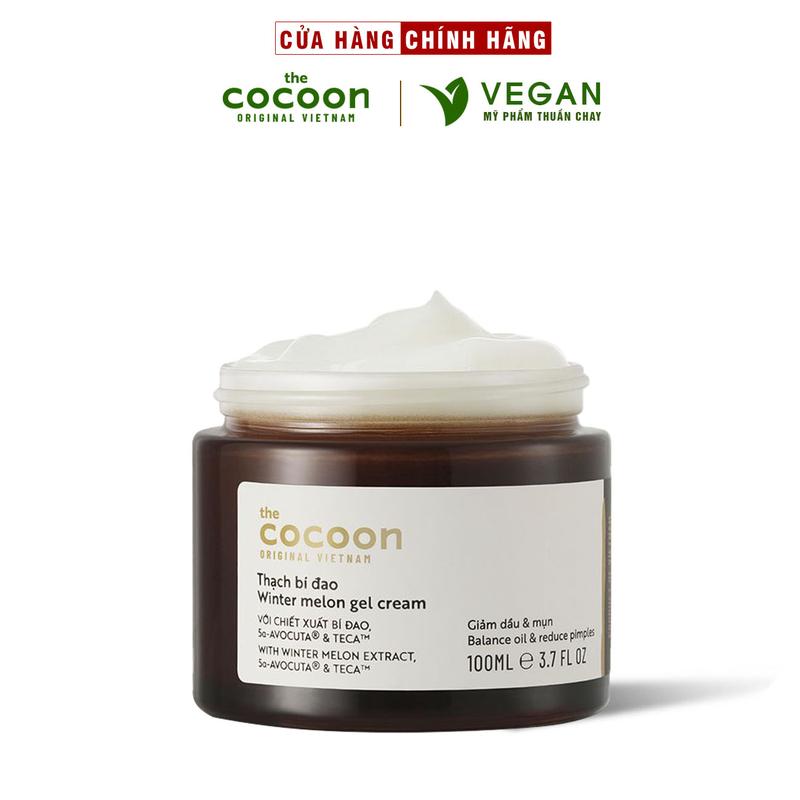  Thạch Bí Đao cocoon  kem dưỡng ẩm  cấp ẩm và ngừa mụn 100ml thuần chay skincare dưỡng ẩm chăm sóc da 
