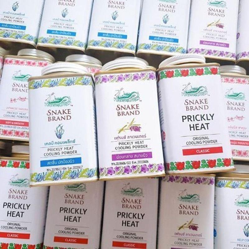 Phấn Rôm Lạnh Snake Brand Prickly Heat 140g giúp Kiềm Dầu, Khử Mùi Hôi Thái Lan 5