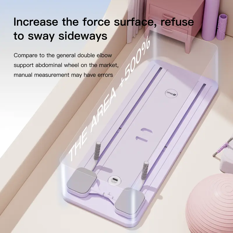 UMAY Multi-functional Ab Exercise Board, Home Pilates Reformer, Abs Workout Equipment for Abdominal & Core Strength Training, Exercise Board for Home Gym Fitness，Foldable, lightweight and efficient 5
