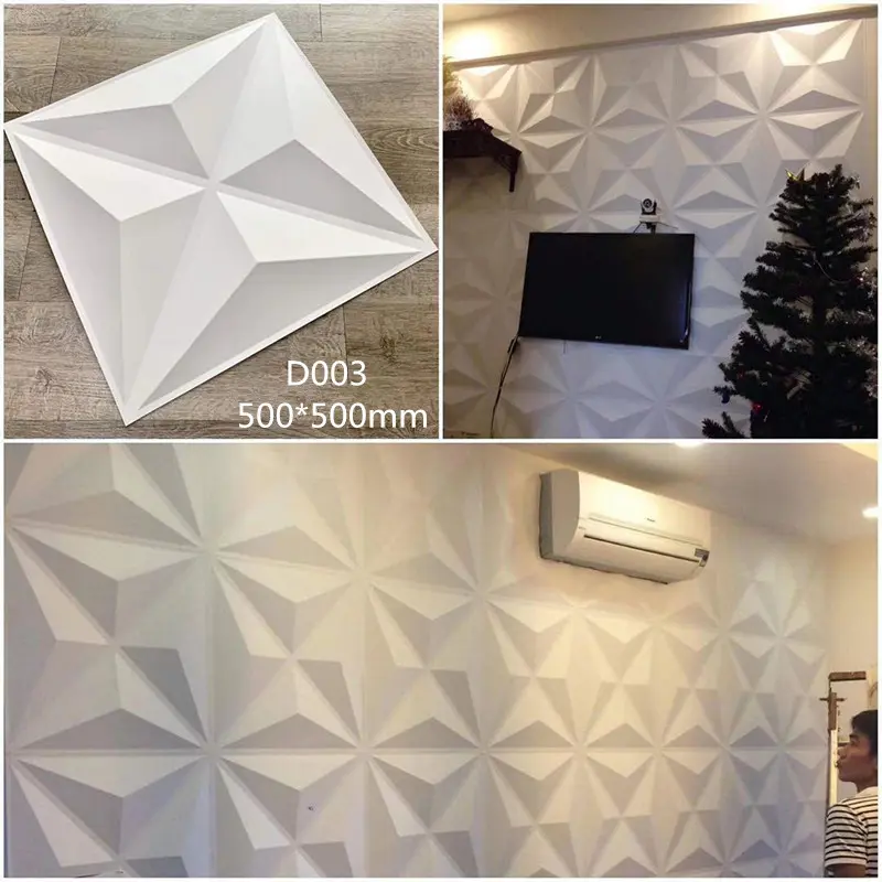 JURAGAN WALLPANEL WALLPAPER DINDING 30X30CM 50X50CM DEKORASI WALL PANEL 3D PVC DINDING DEKOR RUMAH 5
