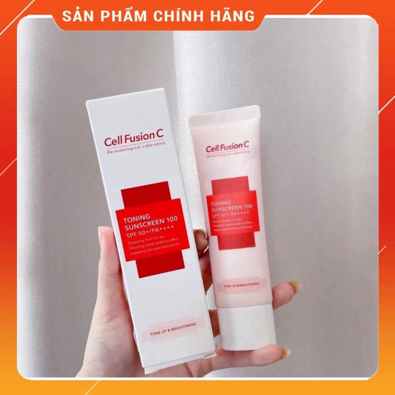 {chính hãng} Kem Chống Nắng nâng tone chống tia UV Cell Fusion C 30ml 5