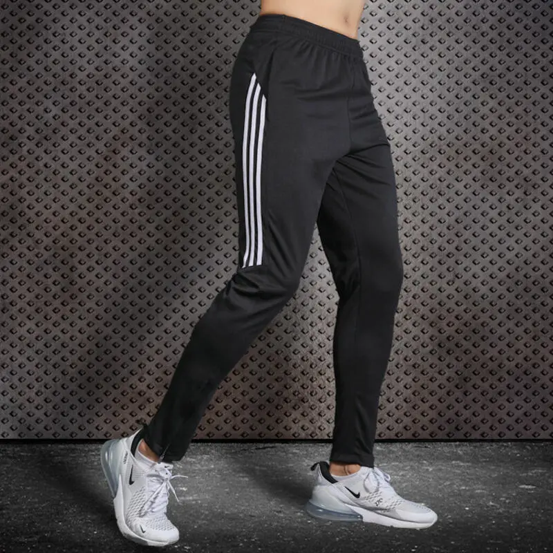 Summer sports men, outdoor running, fitness, loose fitting, quick drying, breathable basketball, football, summer and autumn pants for women, black
