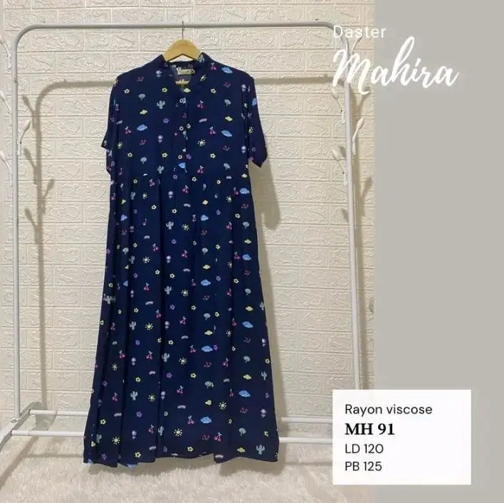 Nura Collection Official - Daster Mahira Motif - Daster Wanita Model Terbaru Bahan Katun Rayon Viscose 0