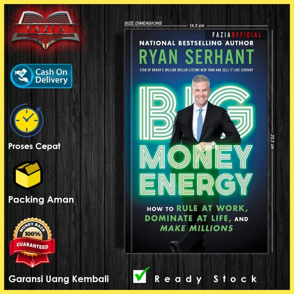 Buku Fisik Big Money Energy by Ryan Serhant (English) Psycology Habits Nofel Putih
